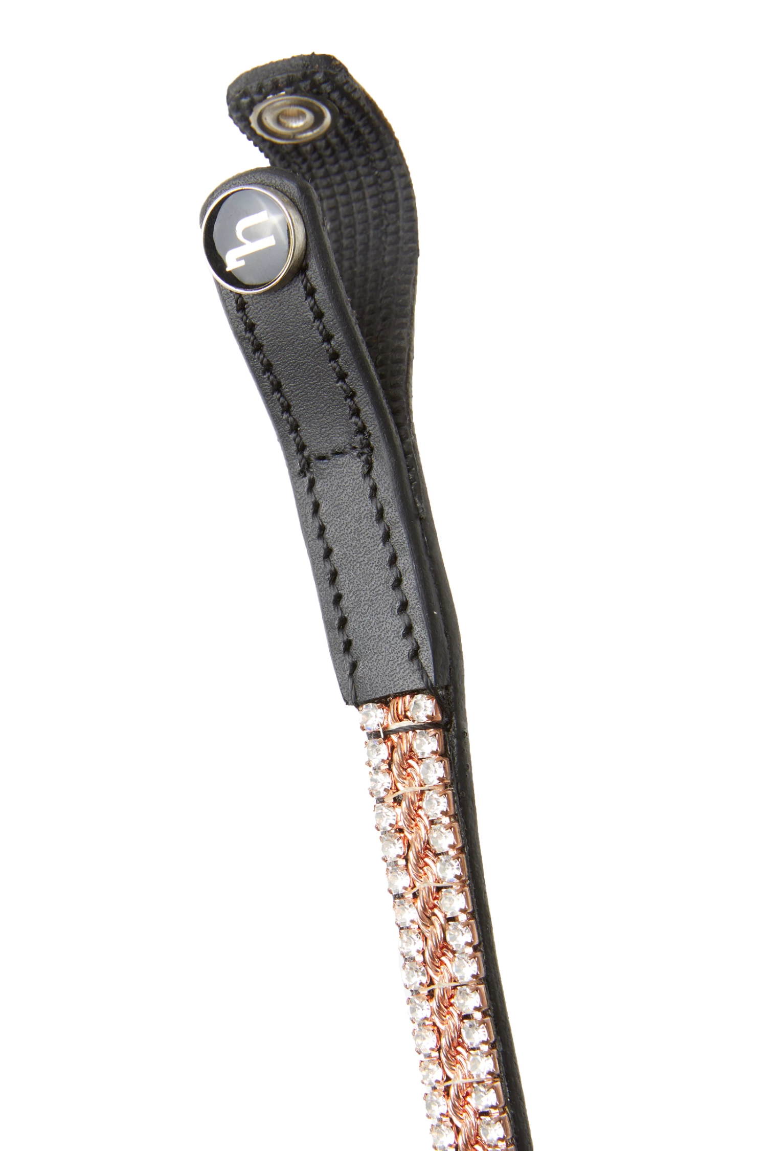 Horze Nancy Stirnriemen Mit Kristallen Und Flechtdetail 4 Horze Nancy Stirnriemen Mit Kristallen Und Flechtdetail – Bild 2