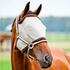 Horze Fliegenmaske Mit Mesh Und Weichem Flor 7 Horze Fliegenmaske Mit Mesh Und Weichem Flor -Weatherbeeta Shop 22826 LBR DBR 1