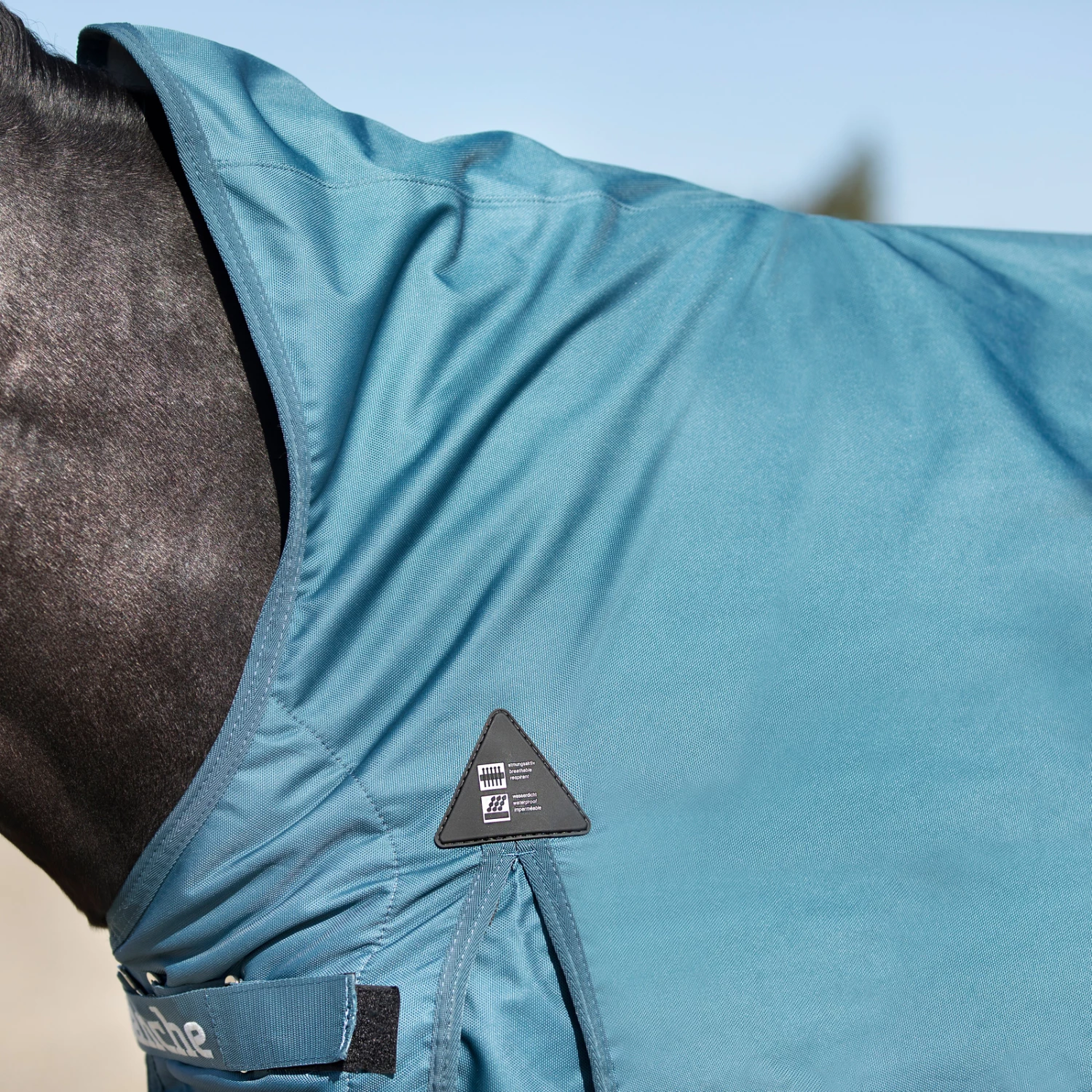 Horze Avalanche Regendecke Mit Hohem Hals, 150g 22 Horze Avalanche Regendecke Mit Hohem Hals, 150g – Bild 20