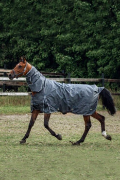 Horze Glasgow Regendecke Mit Halsteil, 400g -Weatherbeeta Shop 24111 IGG SLBR 05