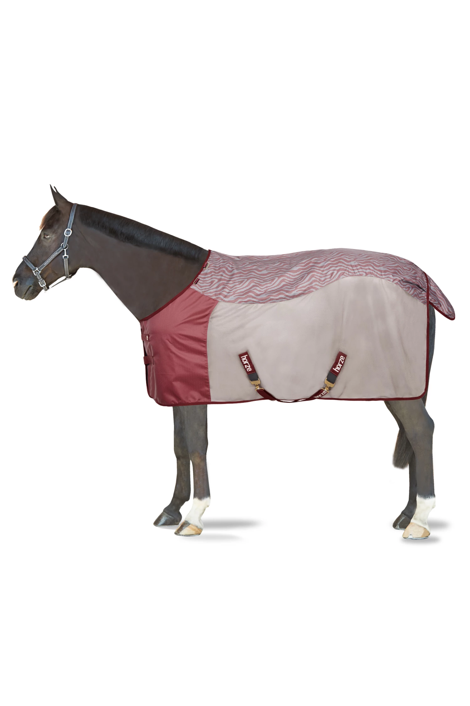 Horze Kenya Leichte Mesh Weidedecke Mit Abnehmbarem Halsteil 4 Horze Kenya Leichte Mesh Weidedecke Mit Abnehmbarem Halsteil – Bild 2