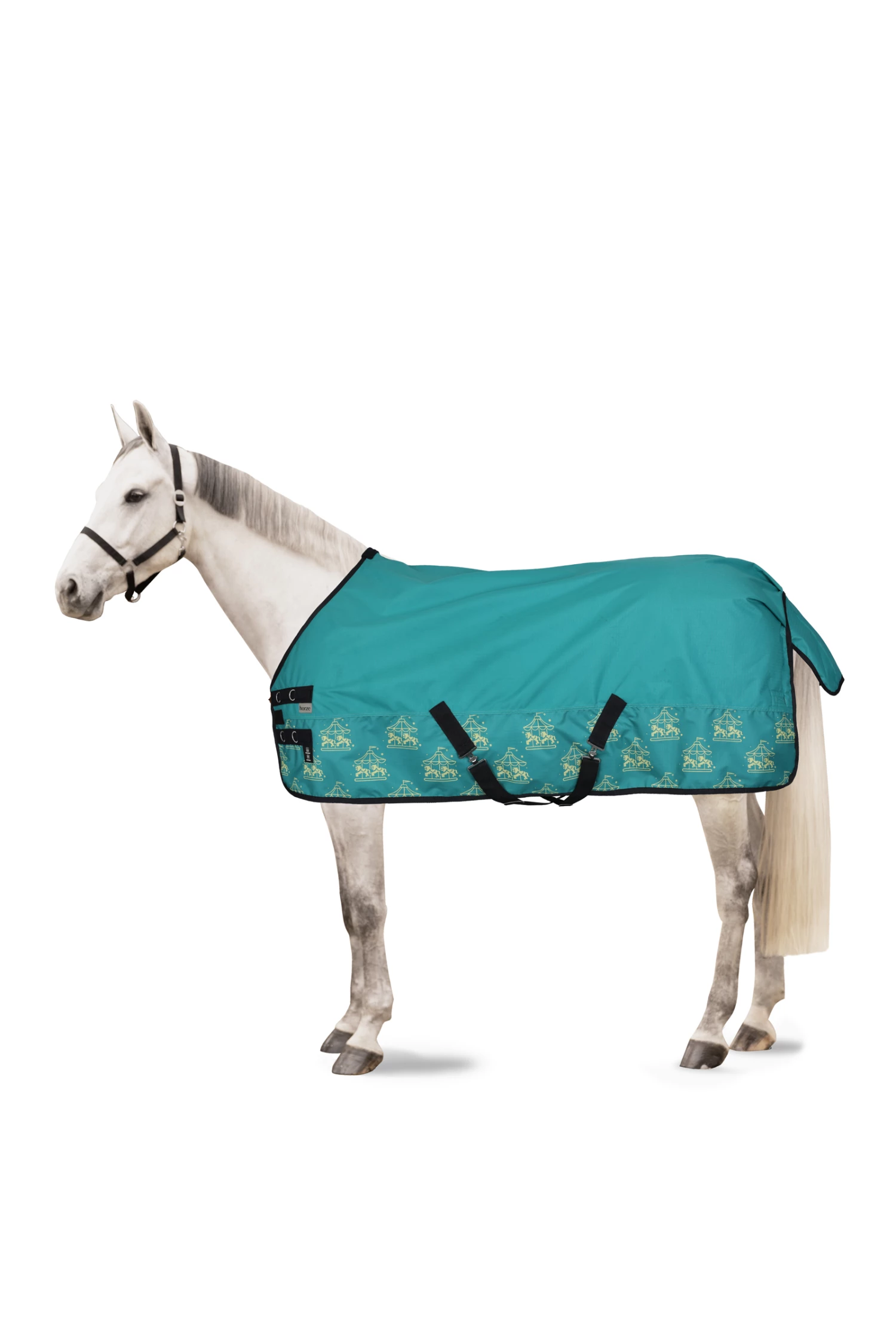 Horze Magic Carousel Pony Weidedecke Mit Fleece-Futter 3 Horze Magic Carousel Pony Weidedecke Mit Fleece-Futter