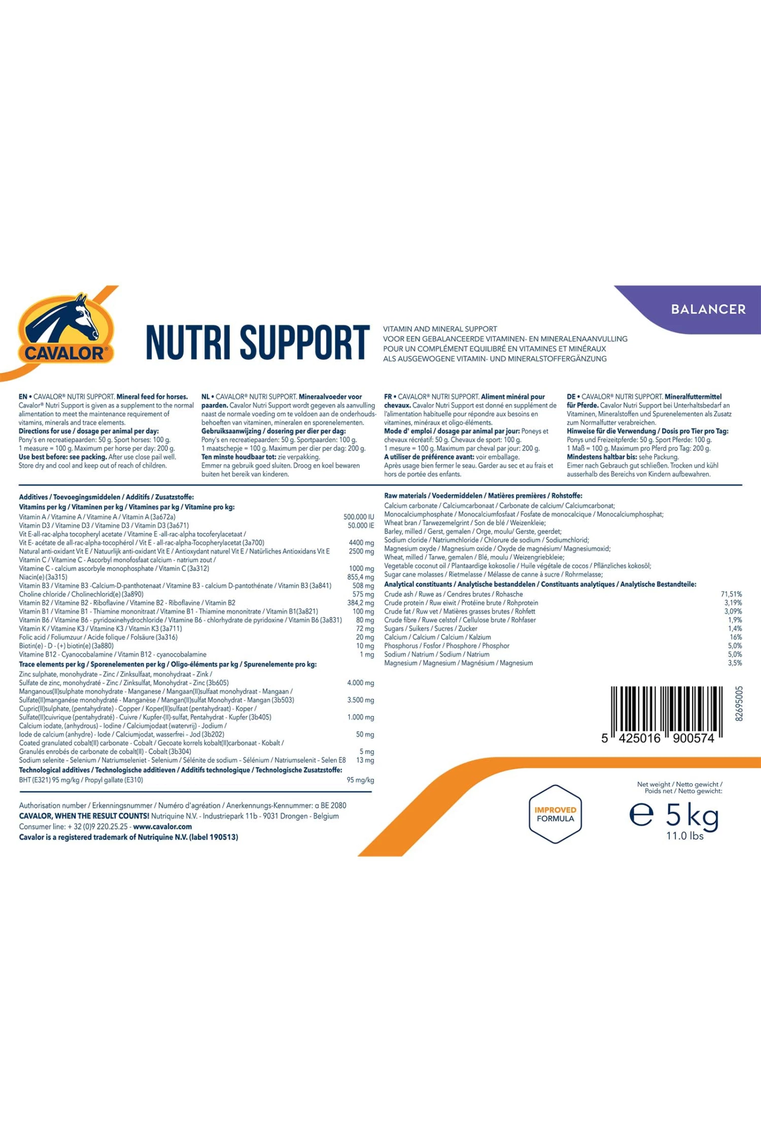 Cavalor Nutri Support, 5 Kg 6 Cavalor Nutri Support, 5 Kg – Bild 4