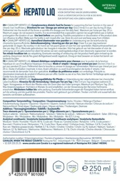 Cavalor Hepato Liq, 250 Ml 9 Cavalor Hepato Liq, 250 Ml -Weatherbeeta Shop 25569 3 1