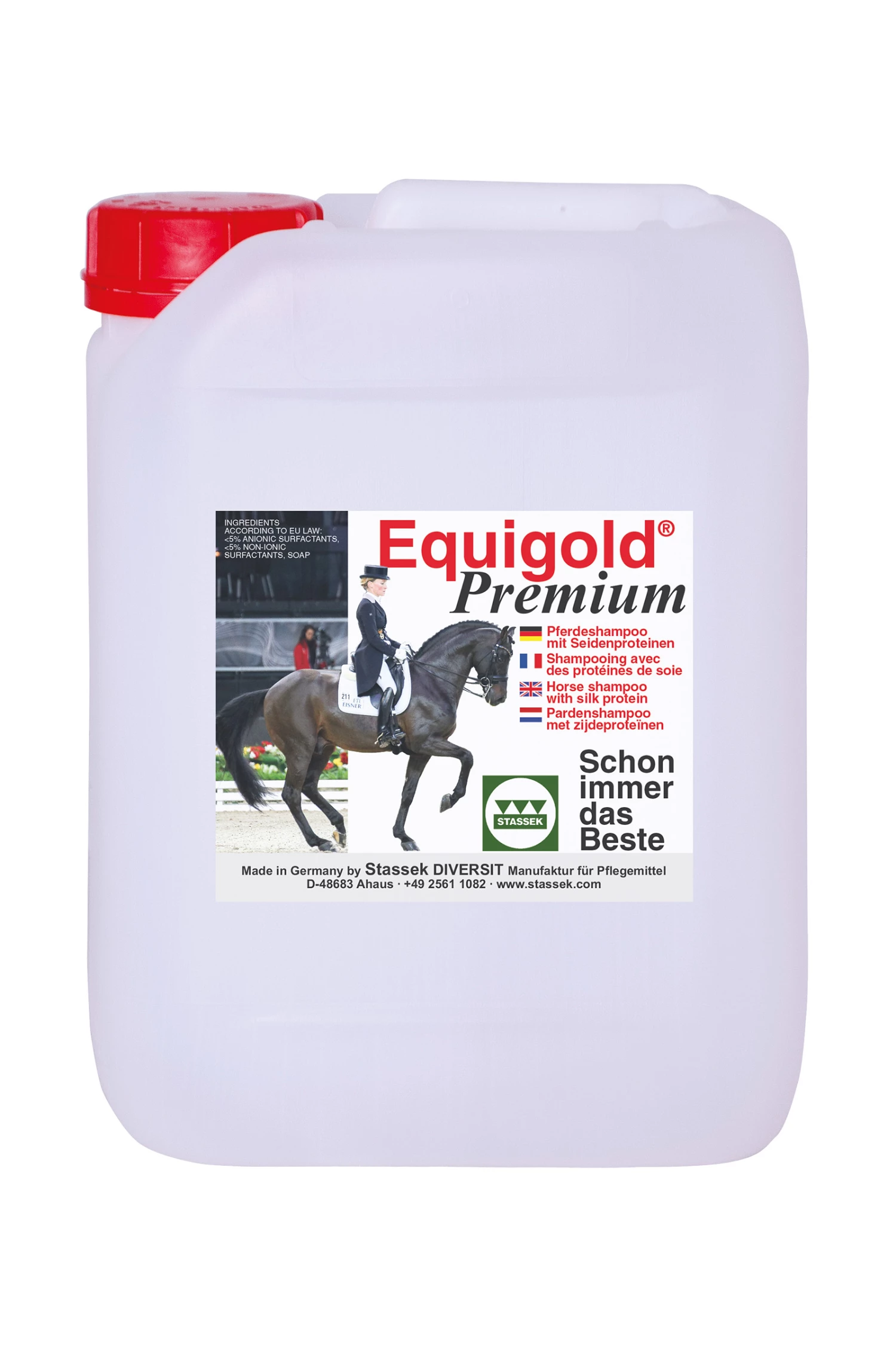 Stassek Equigold Premium Pferdeshampoo, 5 Liter 3 Stassek Equigold Premium Pferdeshampoo, 5 Liter