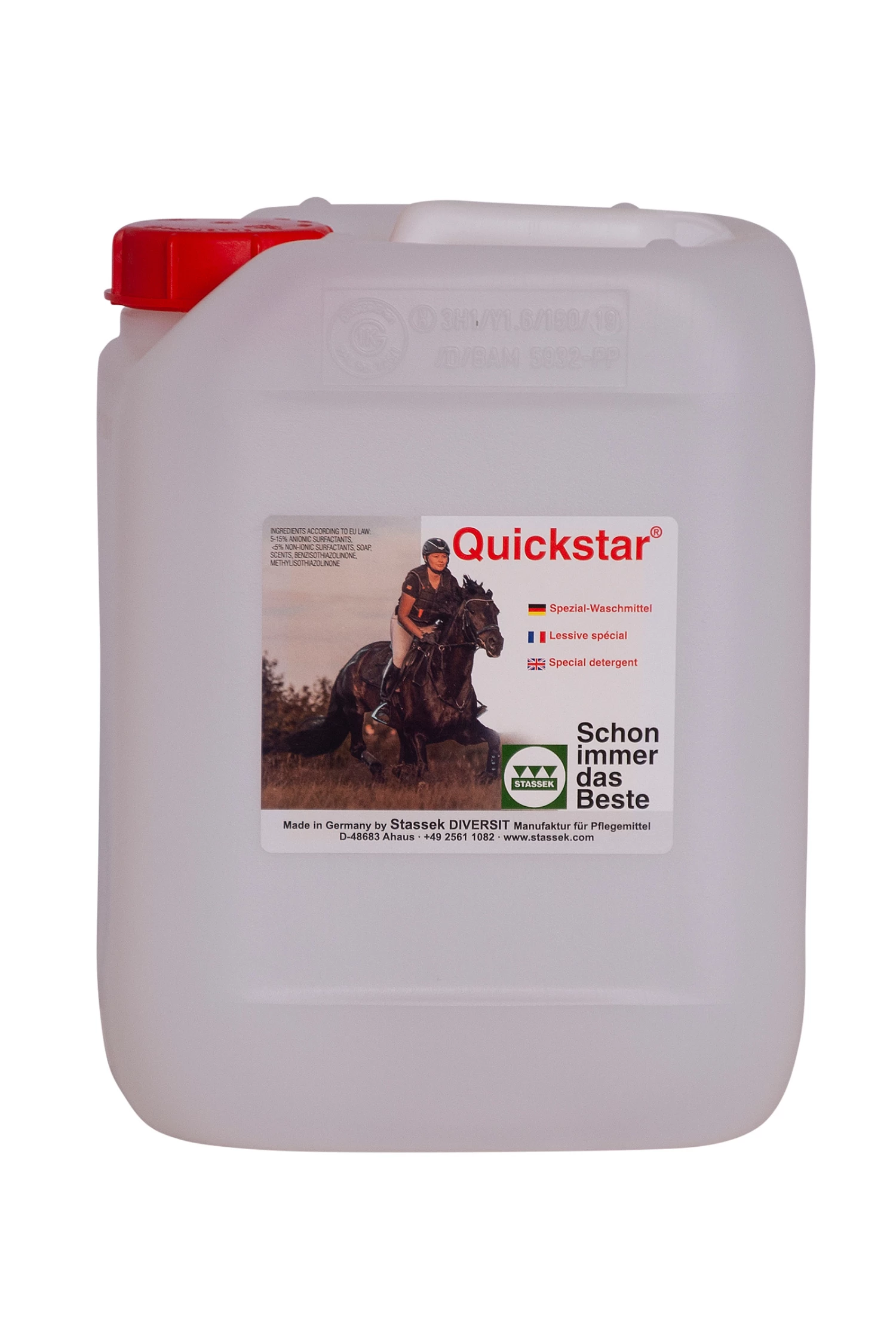 Stassek Quickstar Spezialwaschmittel Für Leder Und Wolle, 5 Liter 3 Stassek Quickstar Spezialwaschmittel Für Leder Und Wolle, 5 Liter