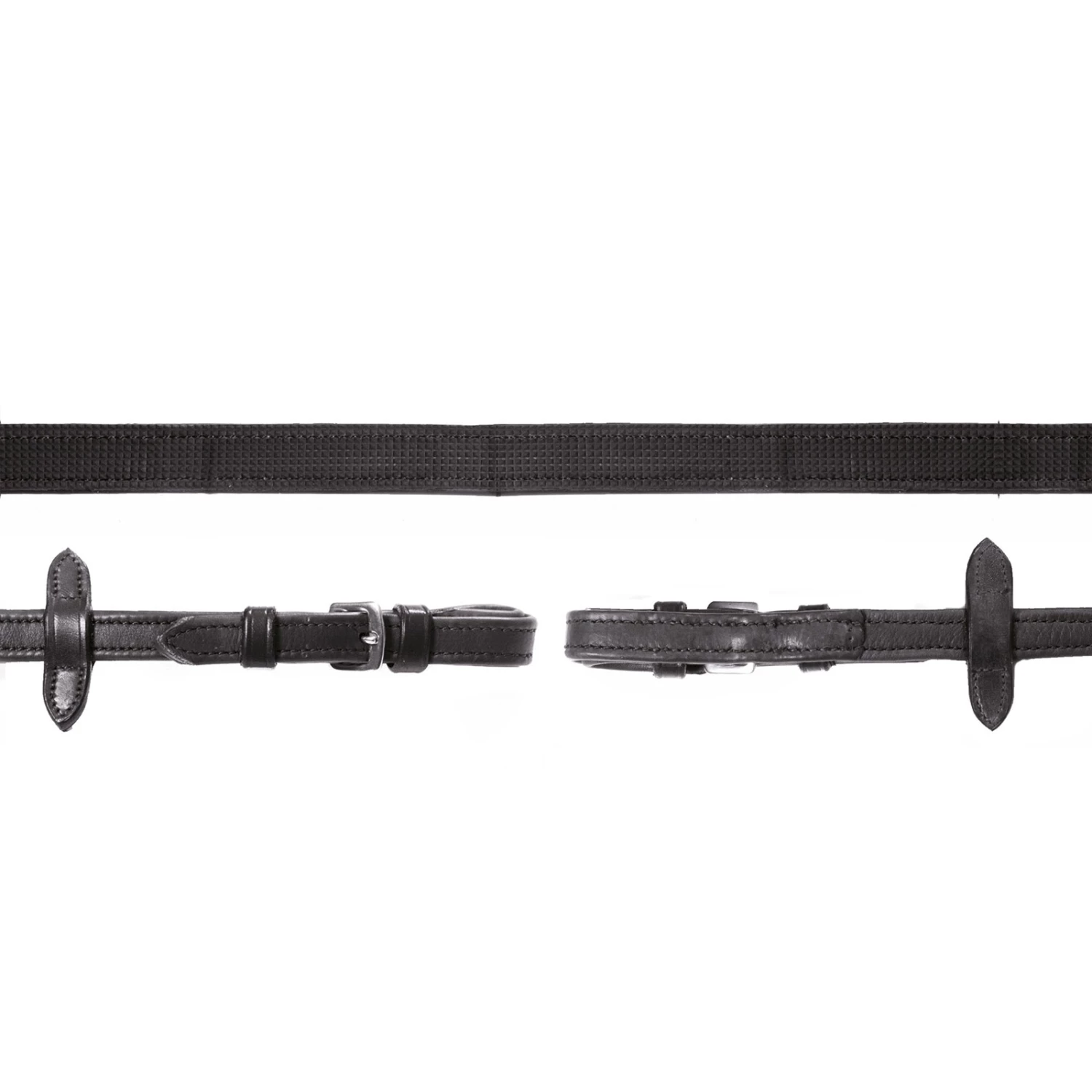 Schockmöhle Durasoft Leder Grip Zügel, Nylon, Gummiert 3 Schockmöhle Durasoft Leder Grip Zügel, Nylon, Gummiert