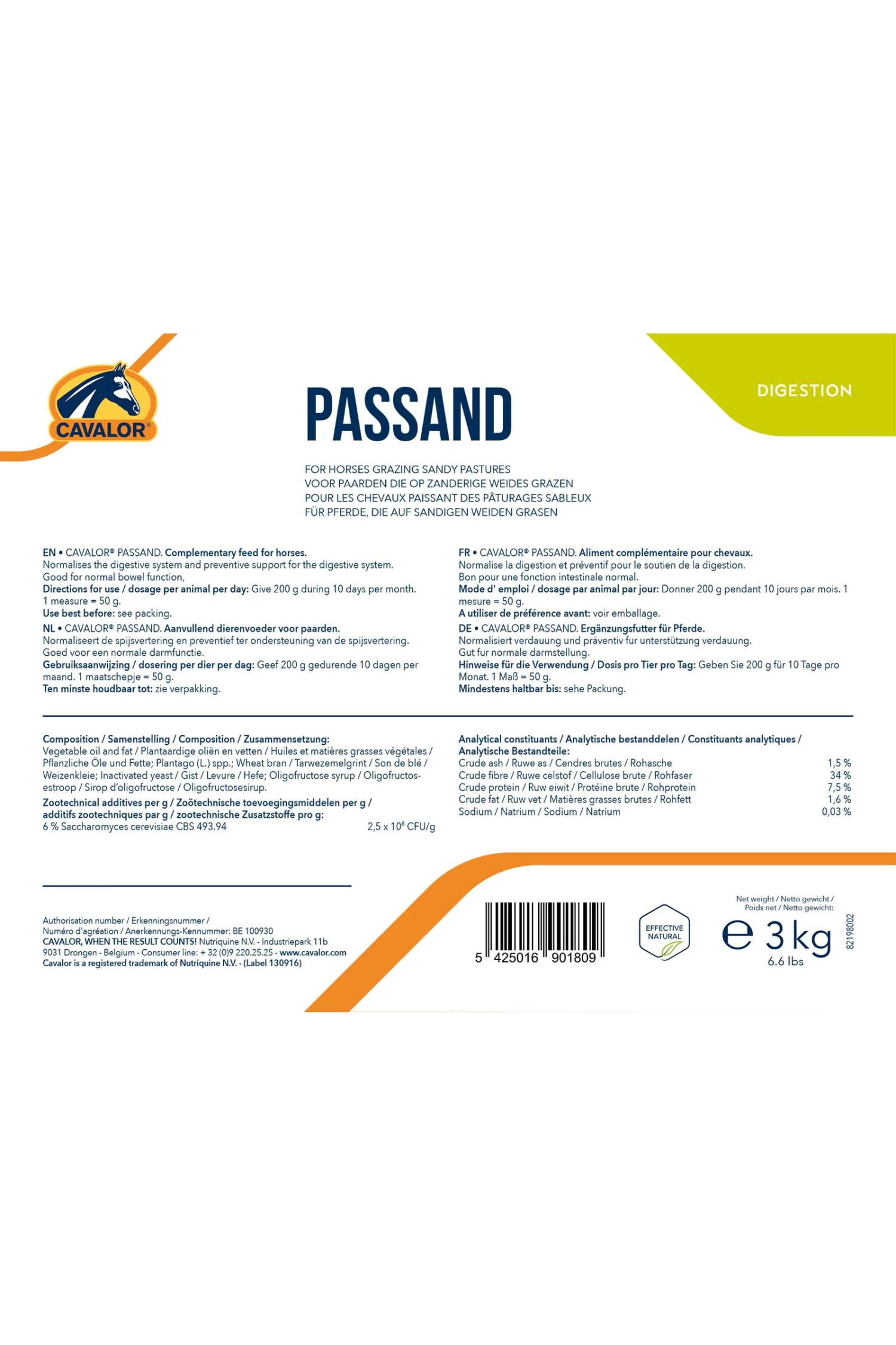 Cavalor PasSand, 3 Kg 5 Cavalor PasSand, 3 Kg – Bild 3