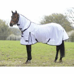 Weatherbeeta Comfitec Essential Mesh II Combo Fliegendecke Mit Festem Halsteil 12 Weatherbeeta Comfitec Essential Mesh II Combo Fliegendecke Mit Festem Halsteil -Weatherbeeta Shop 317414 WH PU BL 1