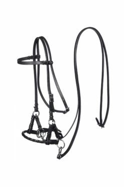 F.R.A. Pariba Sidepull (System 3) Mit Geflochtenem Nasenriemen, Inkl. Zügel