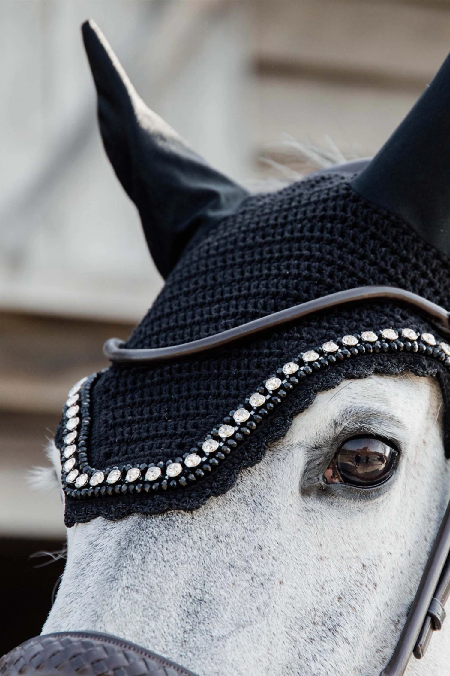 Kentucky Horsewear Wellington Steine & Perlen Fliegenhaube 5 Kentucky Horsewear Wellington Steine & Perlen Fliegenhaube – Bild 3